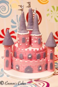 Princess castle cake
